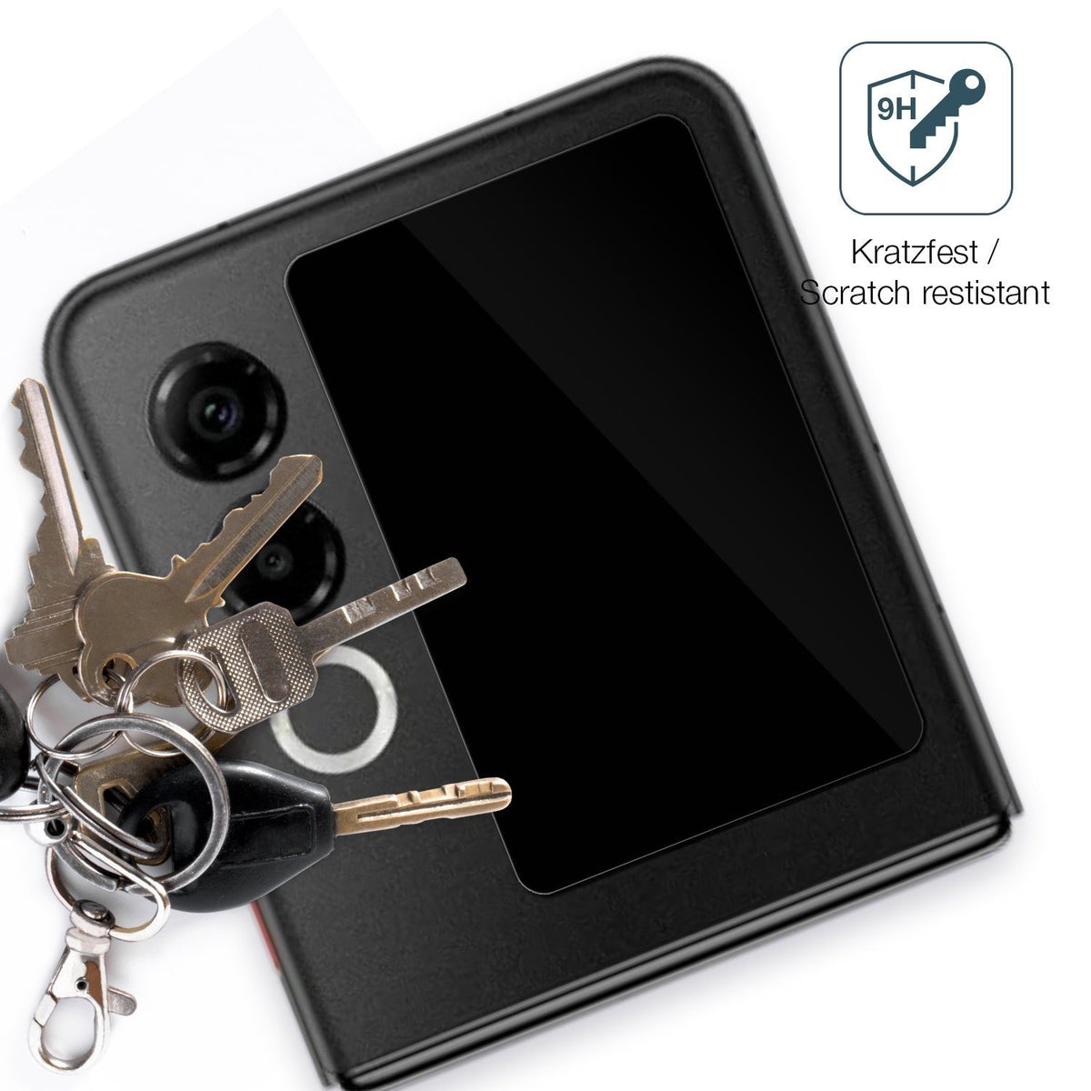 2x 9H Schutzfolie für Nubia ZTE Flip 2 5G Außenseite Panzerfolie