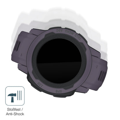 Schutz gegen Kratzer auf dem Garmin Instinct 2S (45mm) Glas durch Schlüssel, Stöße gegen die Tischkante oder Stürze