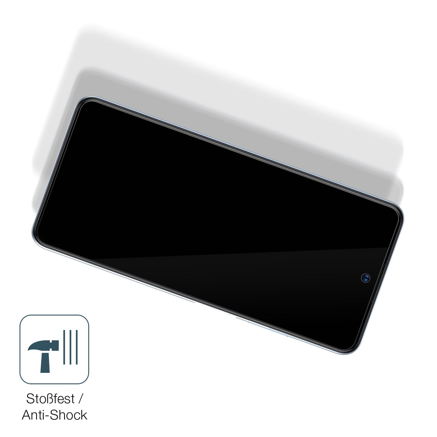 Schutz gegen Kratzer auf dem ZTE Blade V40 Glas durch Schlüssel, Stöße gegen die Tischkante oder Stürze