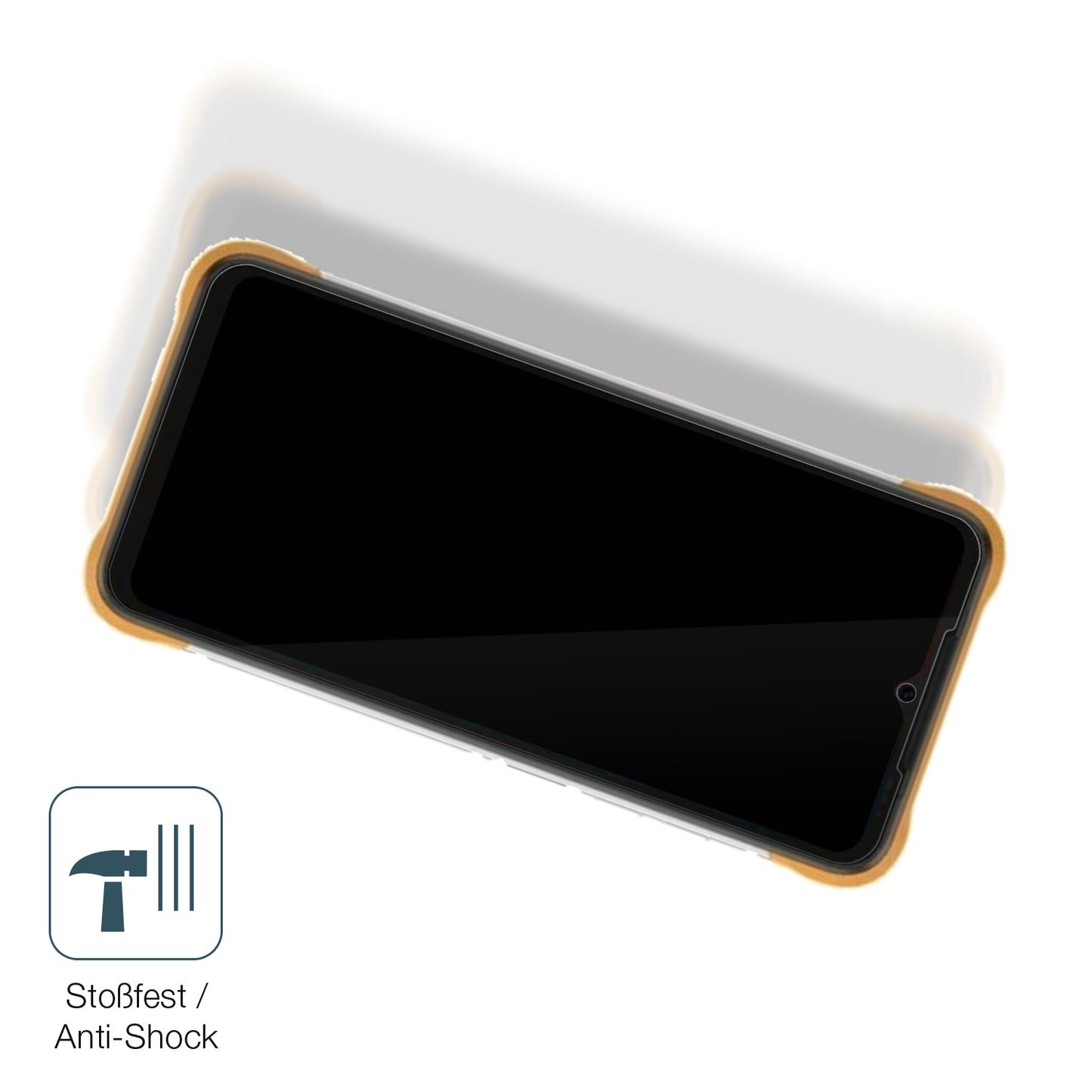 Schutz gegen Kratzer auf dem Umidigi Bison X10 Glas durch Schlüssel, Stöße gegen die Tischkante oder Stürze