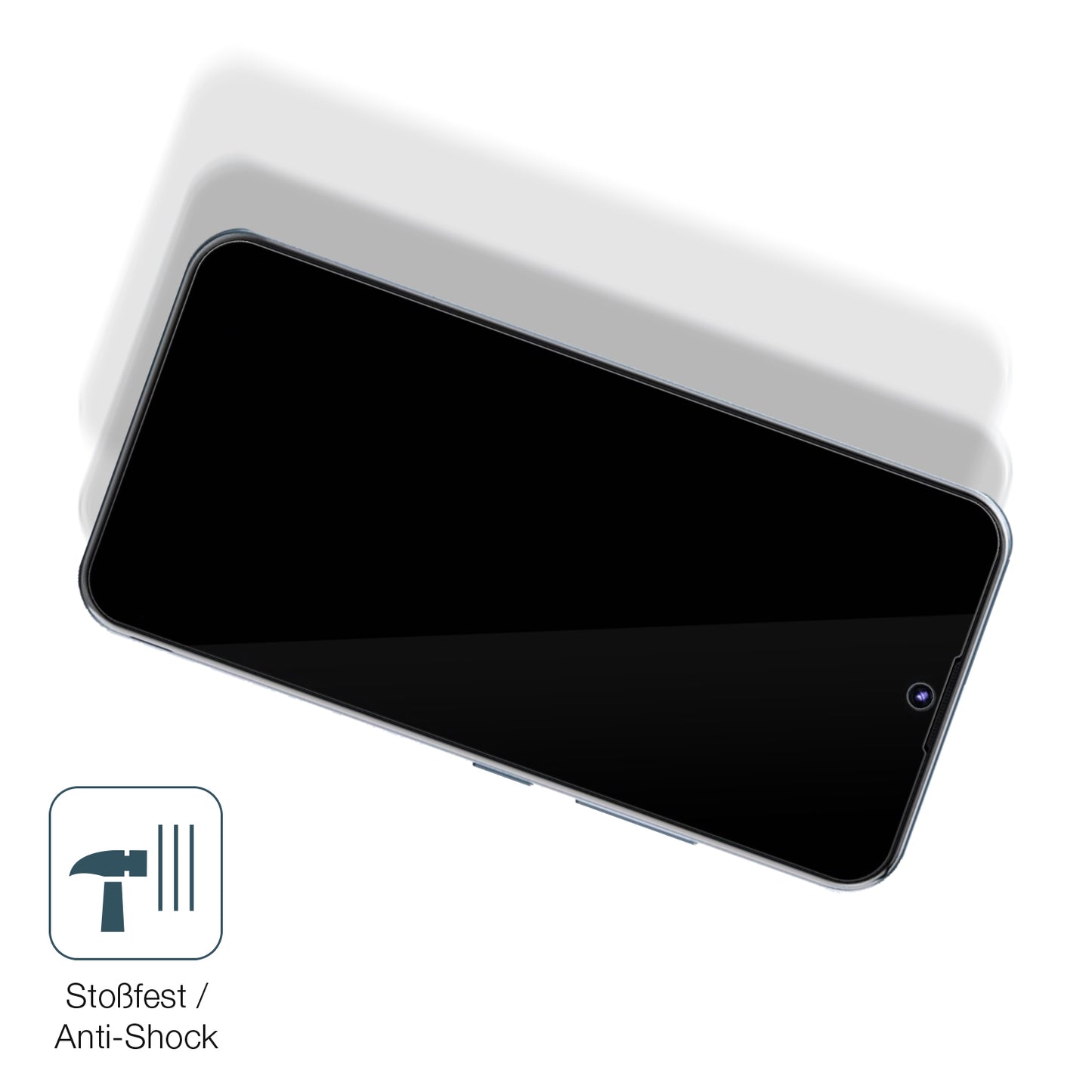 Schutz gegen Kratzer auf dem Tecno Pop 5S Glas durch Schlüssel, Stöße gegen die Tischkante oder Stürze