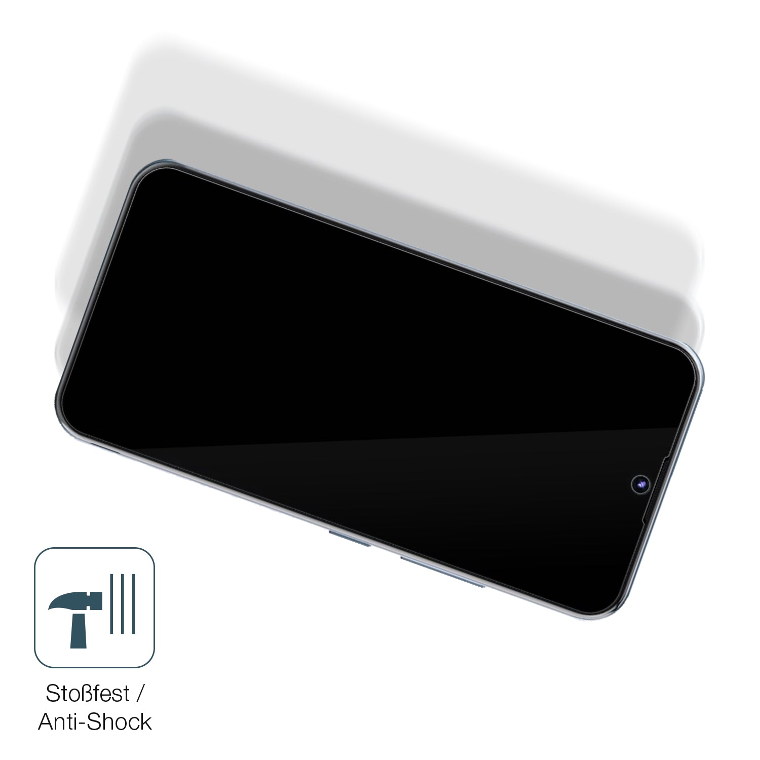 Schutz gegen Kratzer auf dem Tecno Pop 5S Glas durch Schlüssel, Stöße gegen die Tischkante oder Stürze