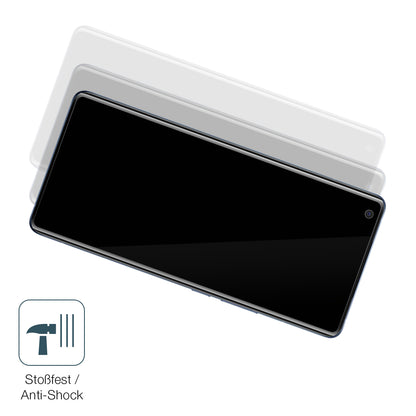Schutz gegen Kratzer auf dem VIVO X50 Pro Plus Glas durch Schlüssel, Stöße gegen die Tischkante oder Stürze