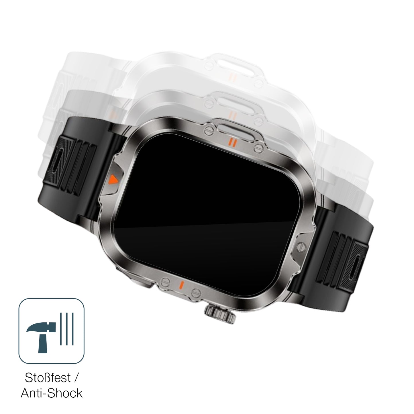 2x 9H Schutzfolie für VicBou 2.01 Zoll Smartwatch Panzerfolie