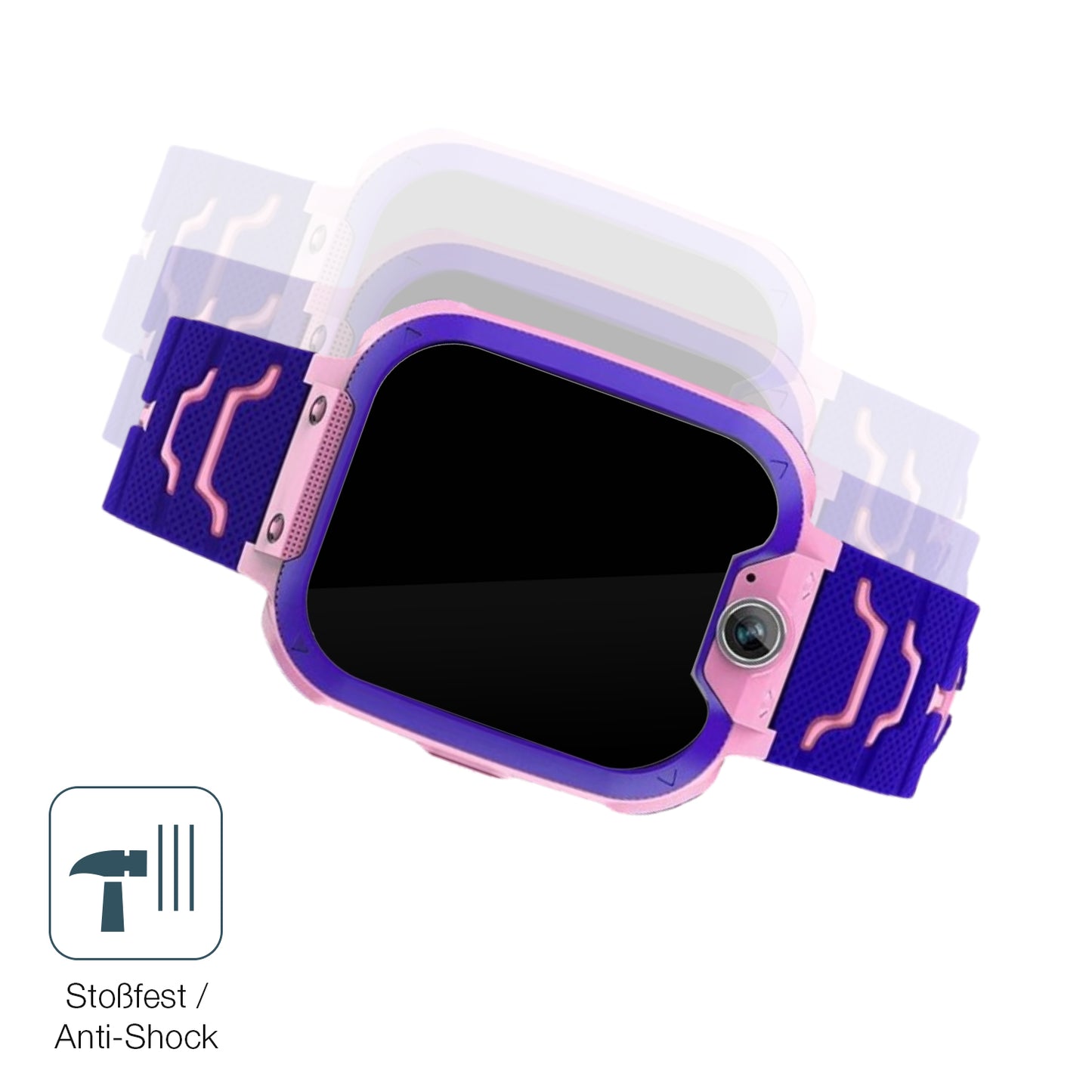 2x 9H Schutzfolie für Kesasohe Smartwatch Kinder Panzerfolie