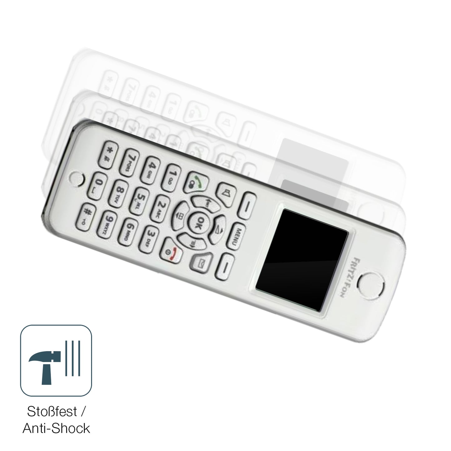2x 9H Schutzfolie für FRITZ! FON M2 Dect Panzerfolie
