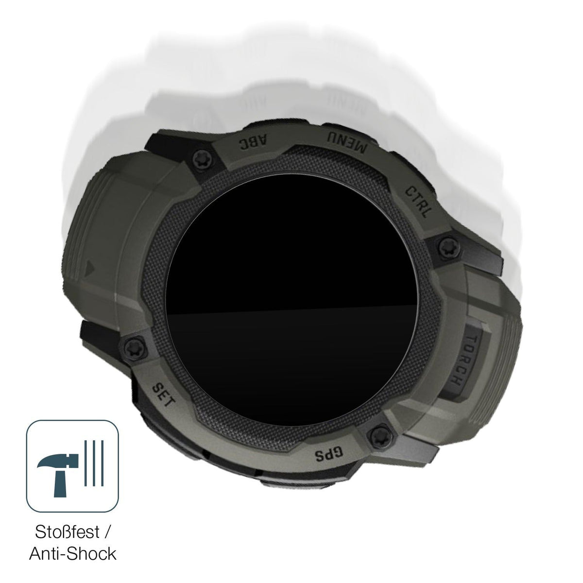 2x 9H Schutzfolie für Garmin Instinct 2x Solar Panzerfolie