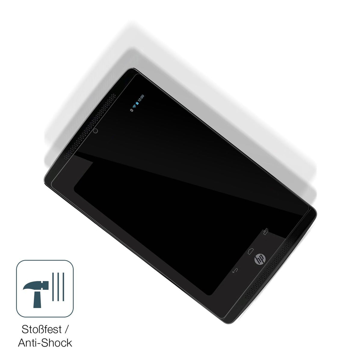 2x 9H Schutzfolie für HP Slate 7 Extreme Panzerfolie