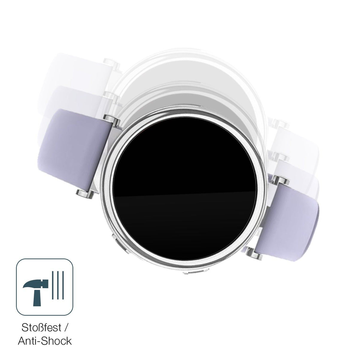 2x 9H Schutzfolie für Sanorum 1.27 Zoll Smartwatch Panzerfolie