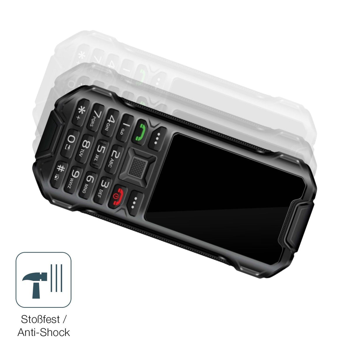 2x 9H Schutzfolie für Telware IP68 Outdoor Handy Panzerfolie