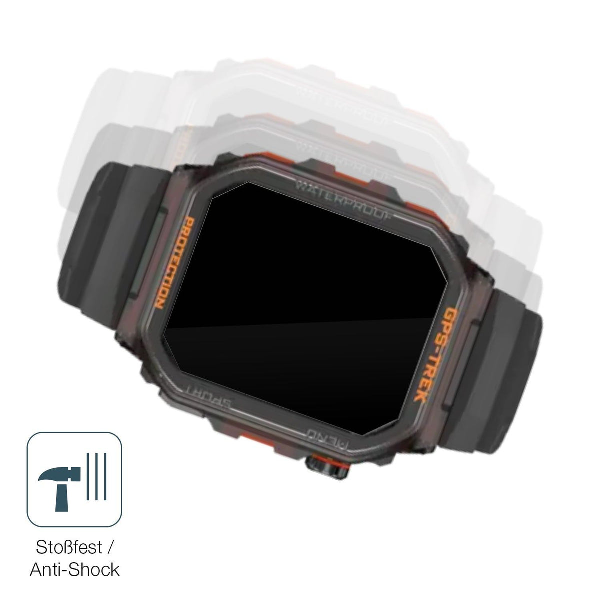 2x 9H Schutzfolie für Rogbid Tank G2 Smartwatch Panzerfolie