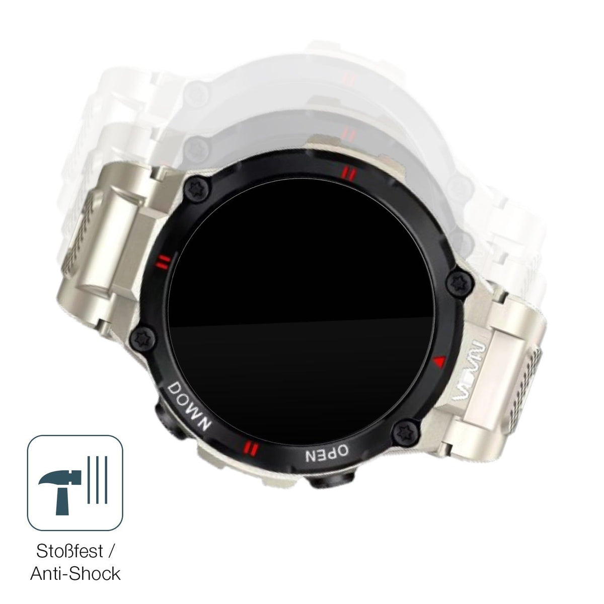 2x 9H Schutzfolie für Nasa BNA30119-003 (45.5 mm) Panzerfolie