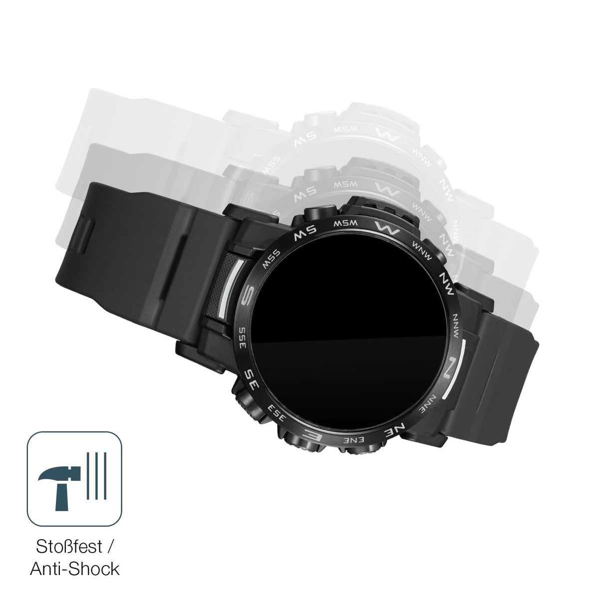 2x 9H Schutzfolie für Casio PRW-35Y-1B Panzerfolie