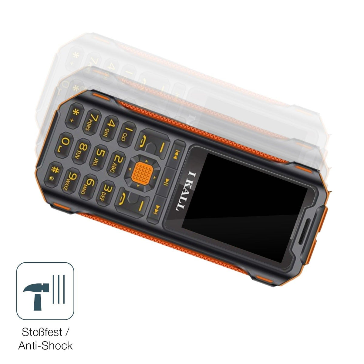 2x 9H Schutzfolie für I Kall K99 Pro Rugged Panzerfolie