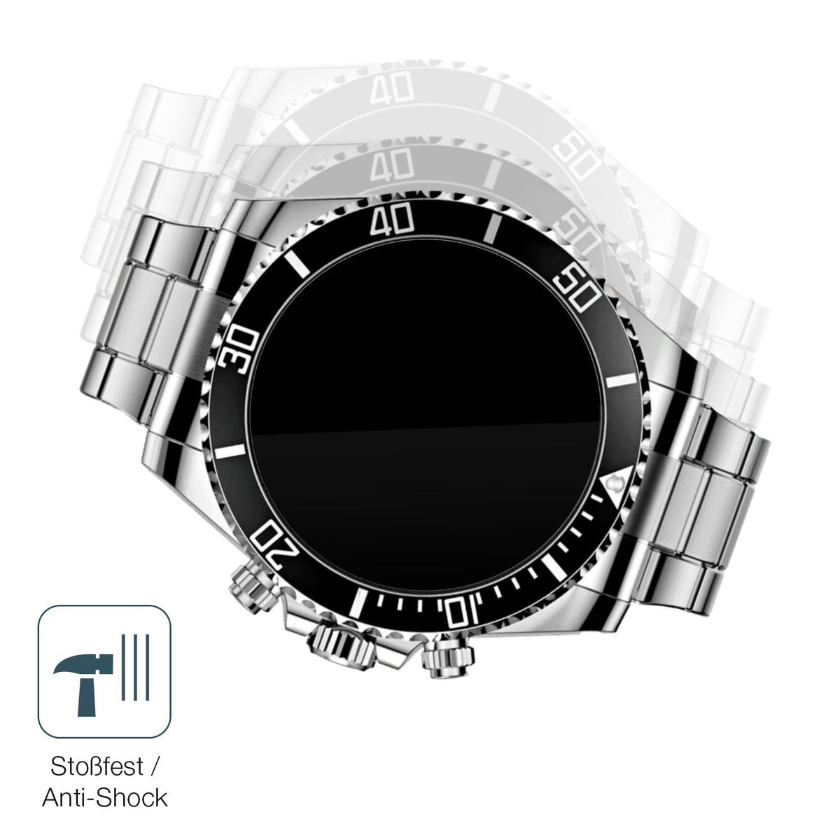 2x 9H Schutzfolie für Nexos Pro Smartwatch Panzerfolie