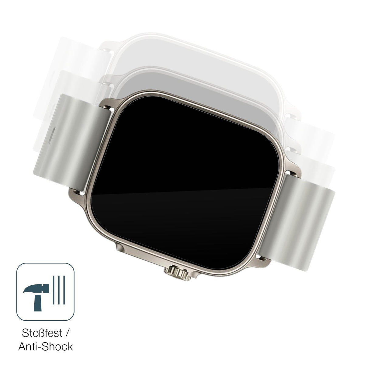 2x 9H Schutzfolie für Realme Watch 5 Panzerfolie
