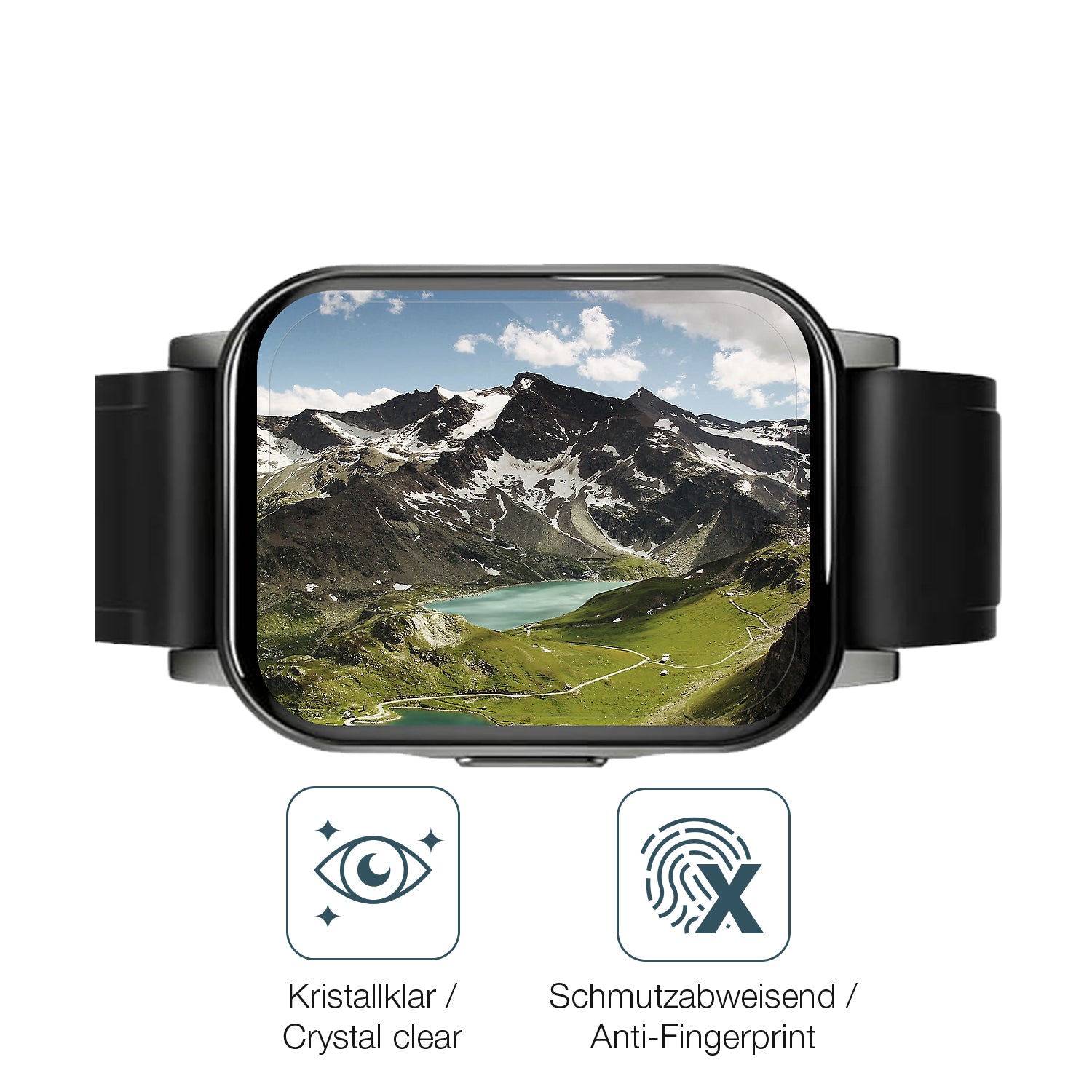 Flexible TPU-Folie passend zugeschnitten für Haylou LS02 watch, vollständige Abdeckung