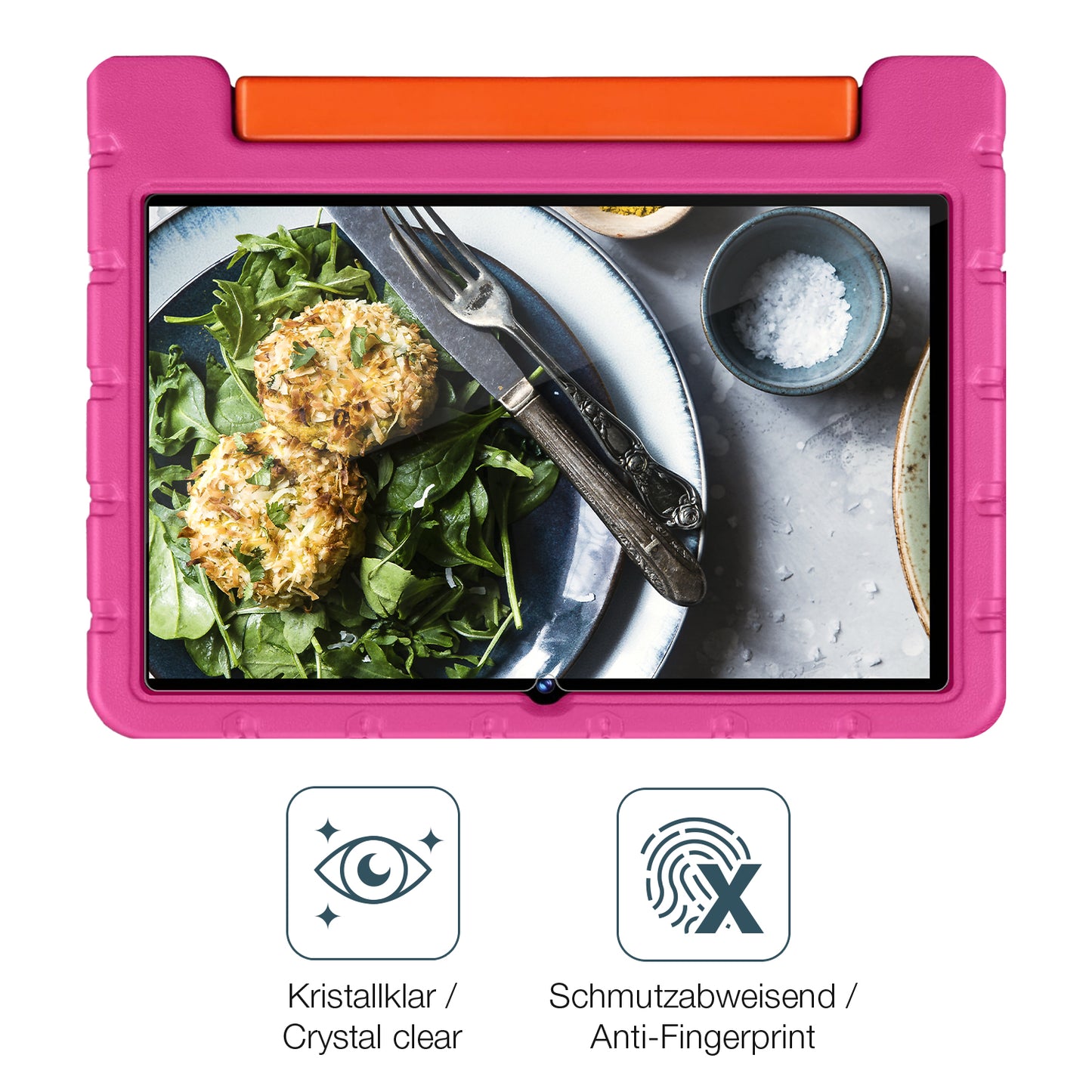 2x Schutzfolie klar für Ziovo Z138 PRO Kinder Tablet 10 Zoll Display-Schutzfolie