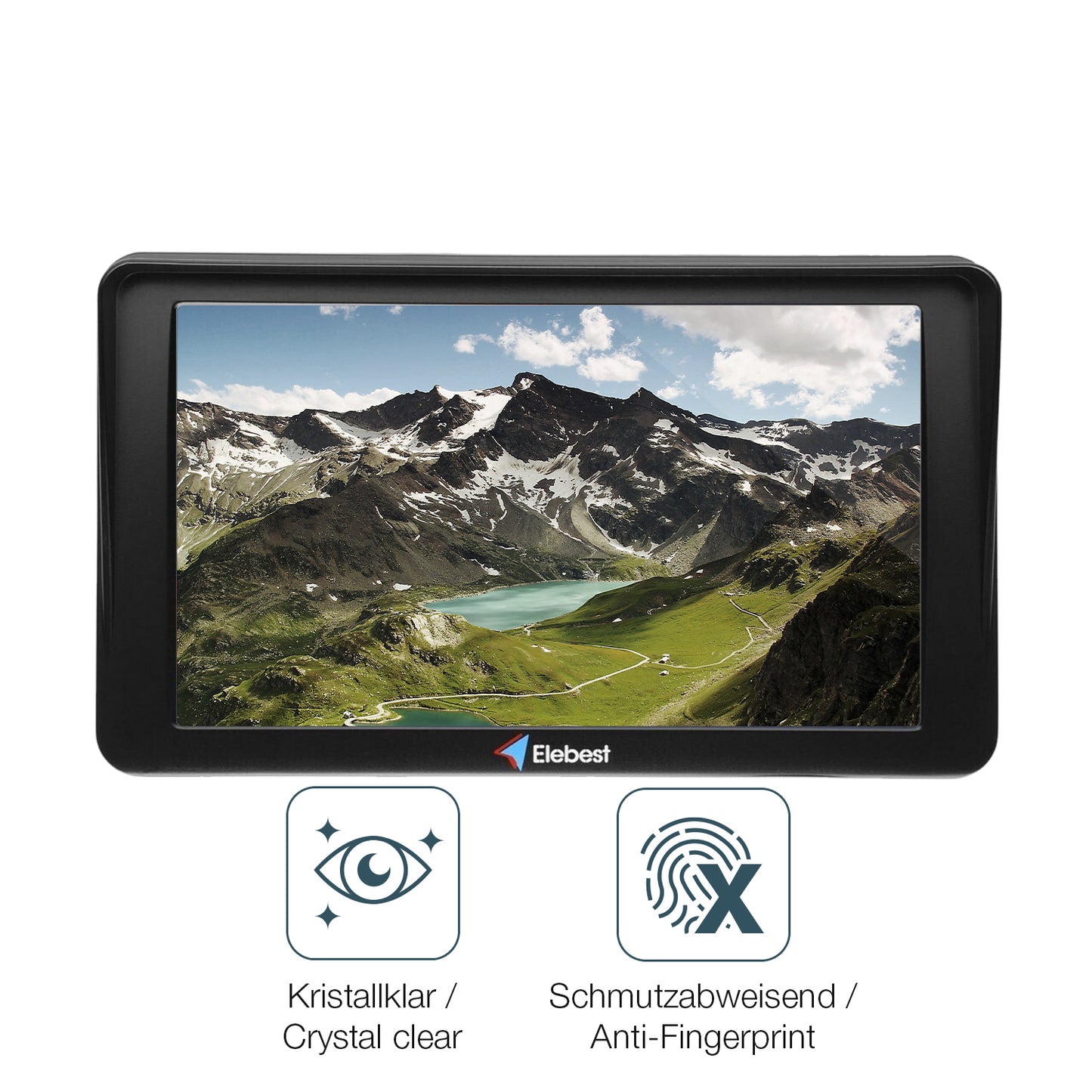 2x Schutzfolie klar für Elebest City 70A Display-Schutzfolie