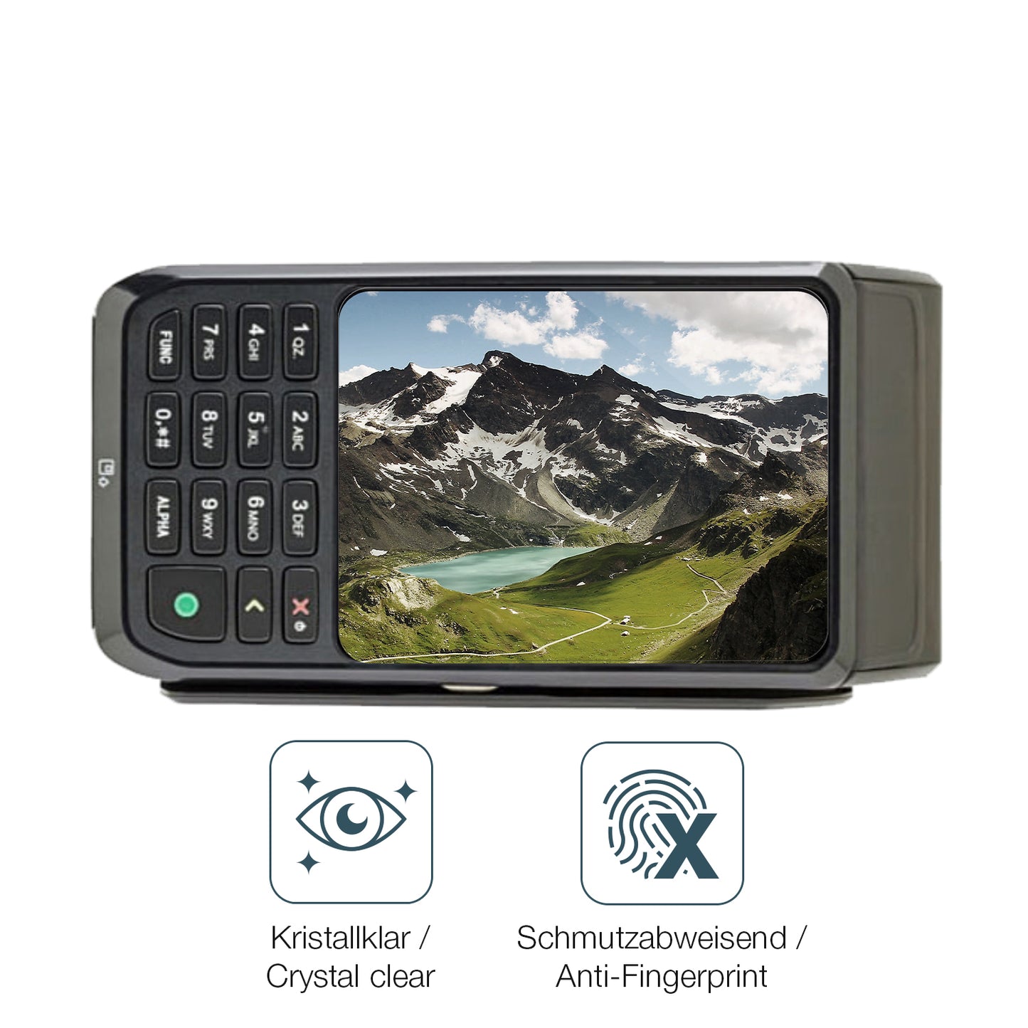 4x Schutzfolie klar für CCV mobile Premium Display-Schutzfolie