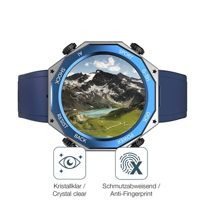 Schutz gegen Kratzer auf dem Rogbid Tank M1 Smartwatch Glas durch Schlüssel oder Ähnliches