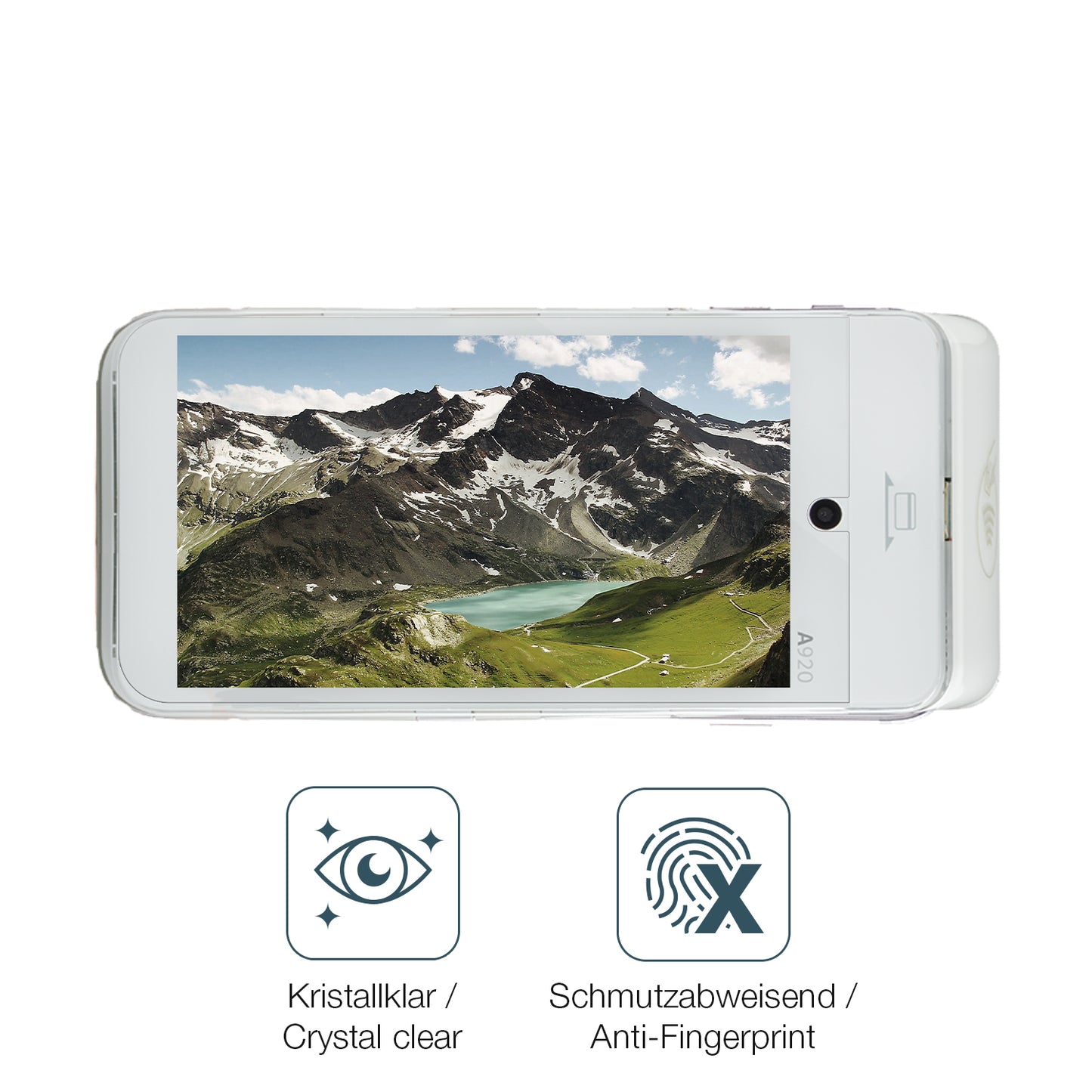 2x 9H Schutzfolie für CCV mobile A920 Panzerfolie