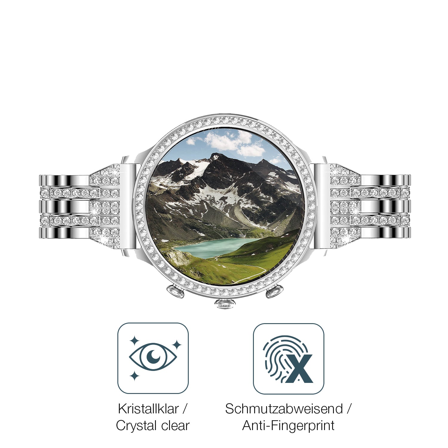 Schutz gegen Kratzer auf dem Manta Diamond Lusso SWD01SL Glas durch Schlüssel oder Ähnliches