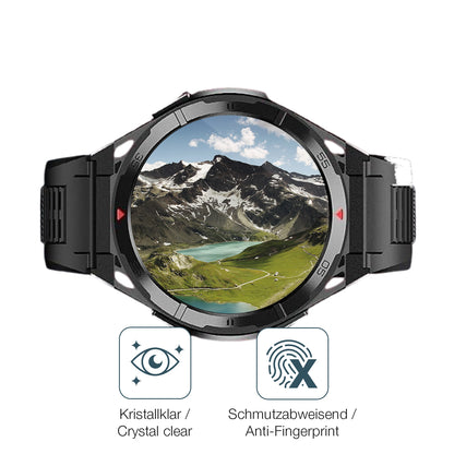 Flexible TPU-Folie passend zugeschnitten für Oukitel BT12 Smartwatch 1.43 Zoll, vollständige Abdeckung