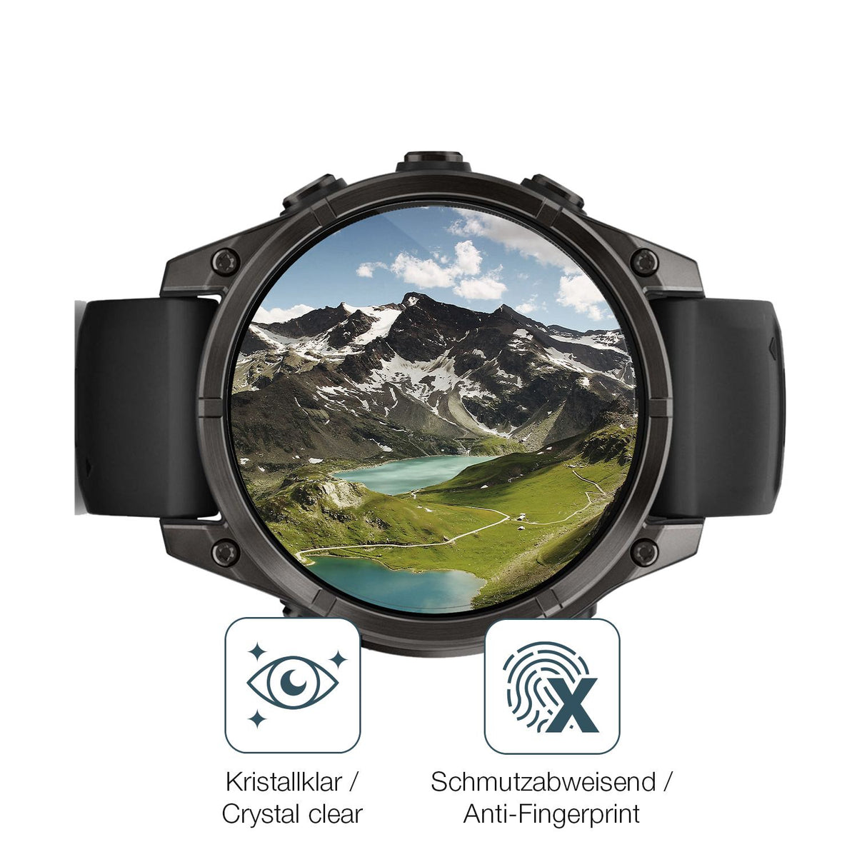 Schutz gegen Kratzer auf dem Garmin Tactix 8 47mm AMOLED Glas durch Schlüssel oder Ähnliches