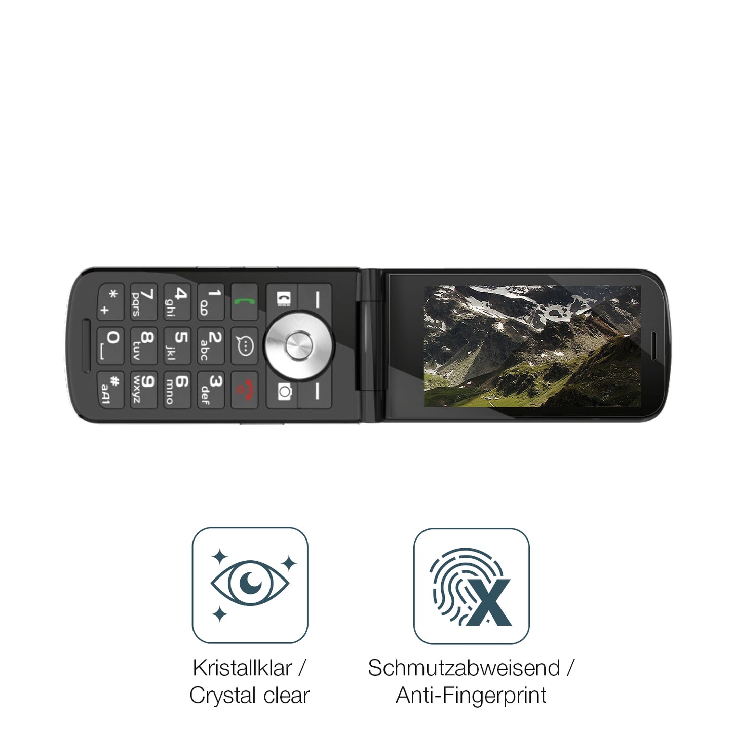 4x Schutzfolie klar für Emporia TOUCHSMART 4G Display-Schutzfolie