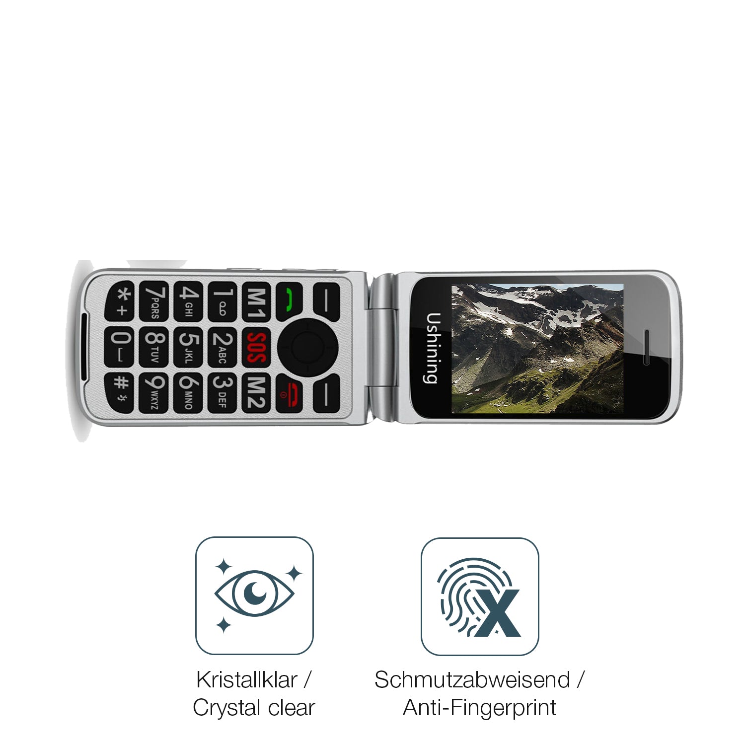 Schutz gegen Kratzer auf dem Tosaju 4G Glas durch Schlüssel oder Ähnliches