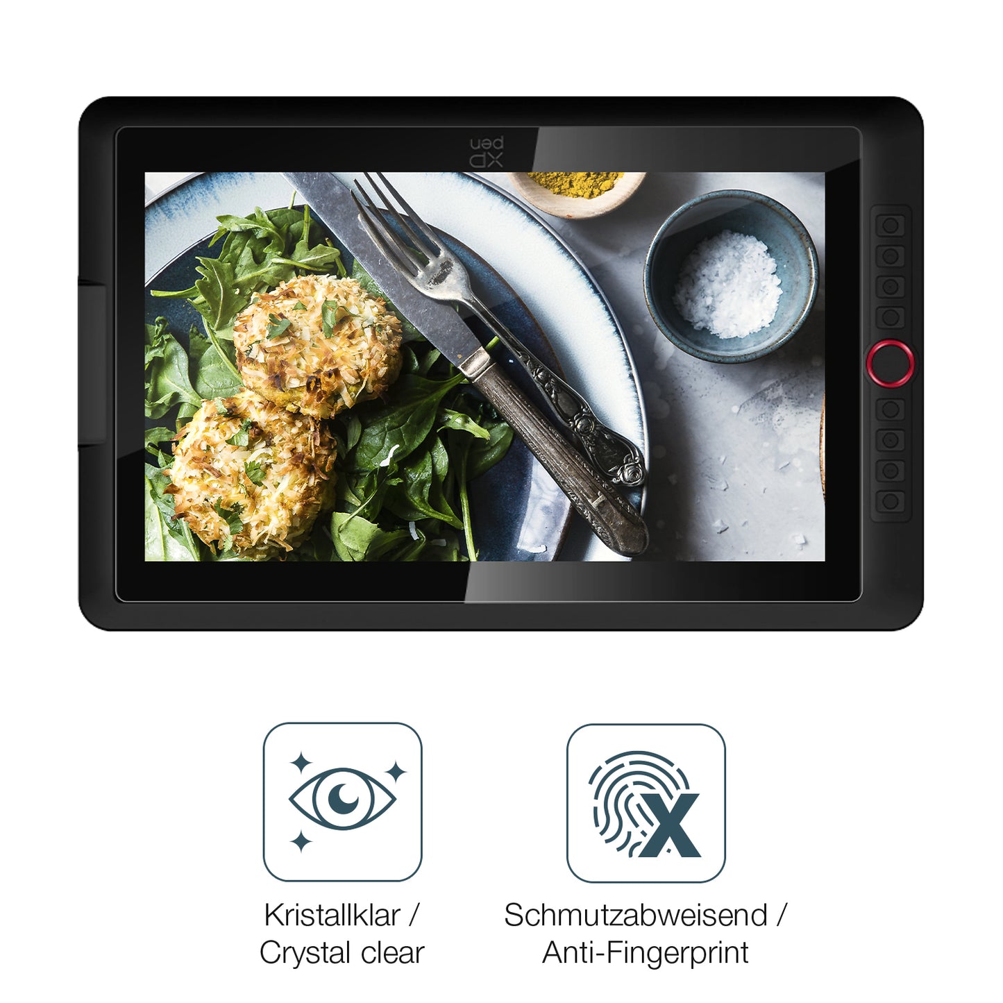2x Schutzfolie klar für XP-Pen Artist 15.6 Pro V2 Display-Schutzfolie
