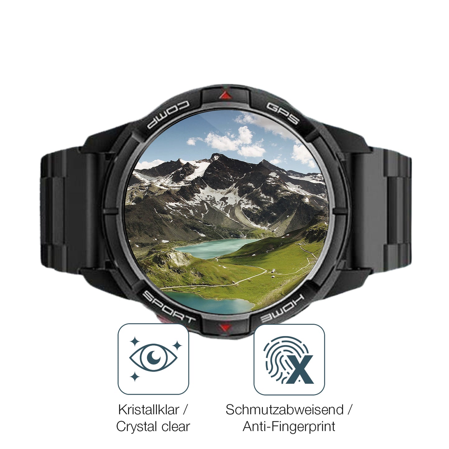 Schutz gegen Kratzer auf dem Xiaomi Mibro GS Active Glas durch Schlüssel oder Ähnliches