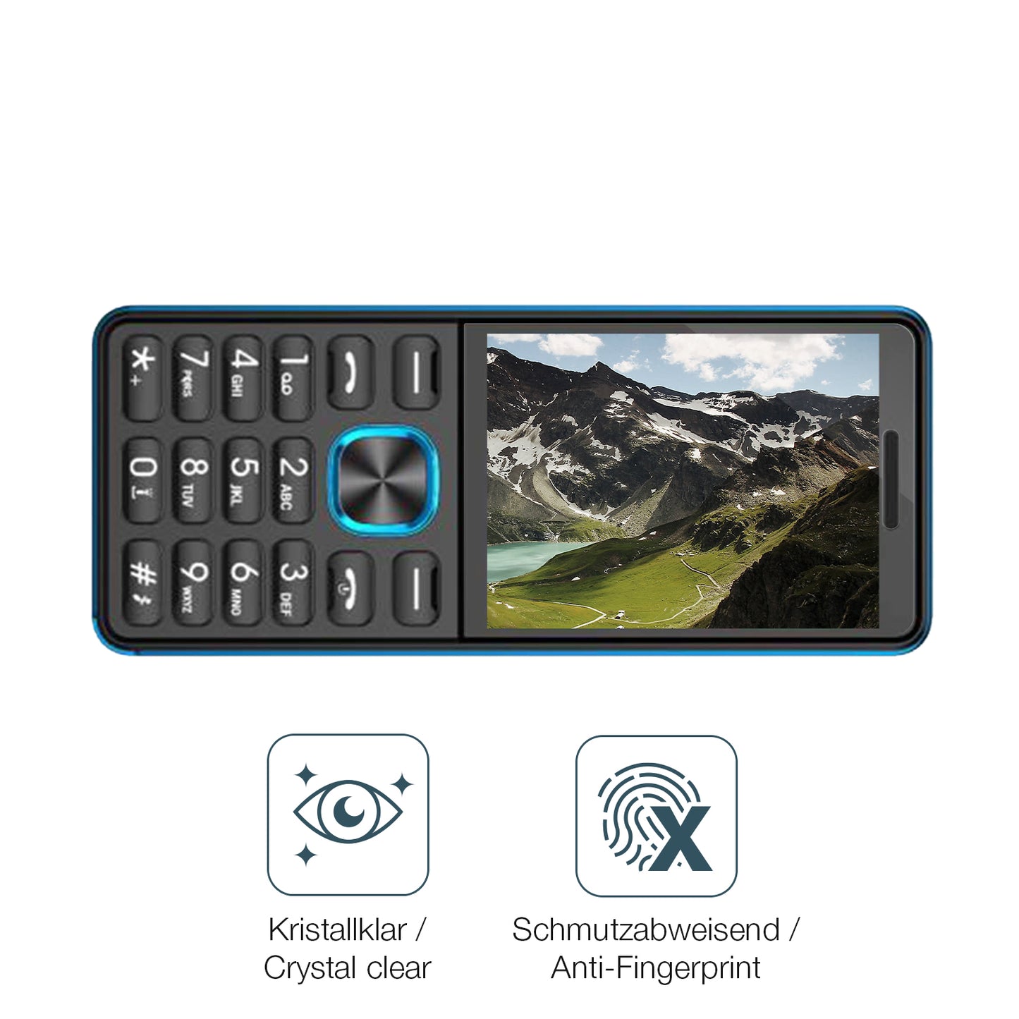 Flexible TPU-Folie passend zugeschnitten für I Kall K444 New, vollständige Abdeckung