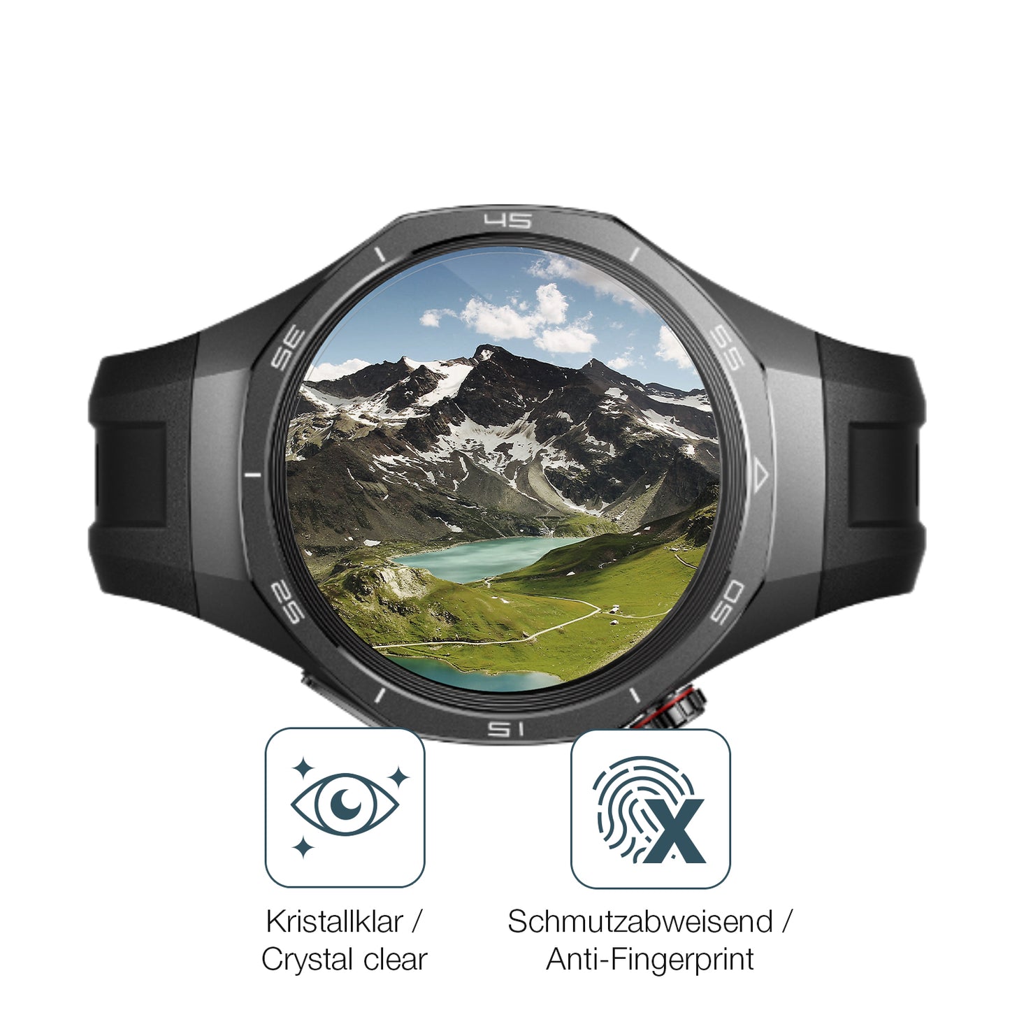 2x 9H Schutzfolie für Huawei Watch GT5 Panzerfolie