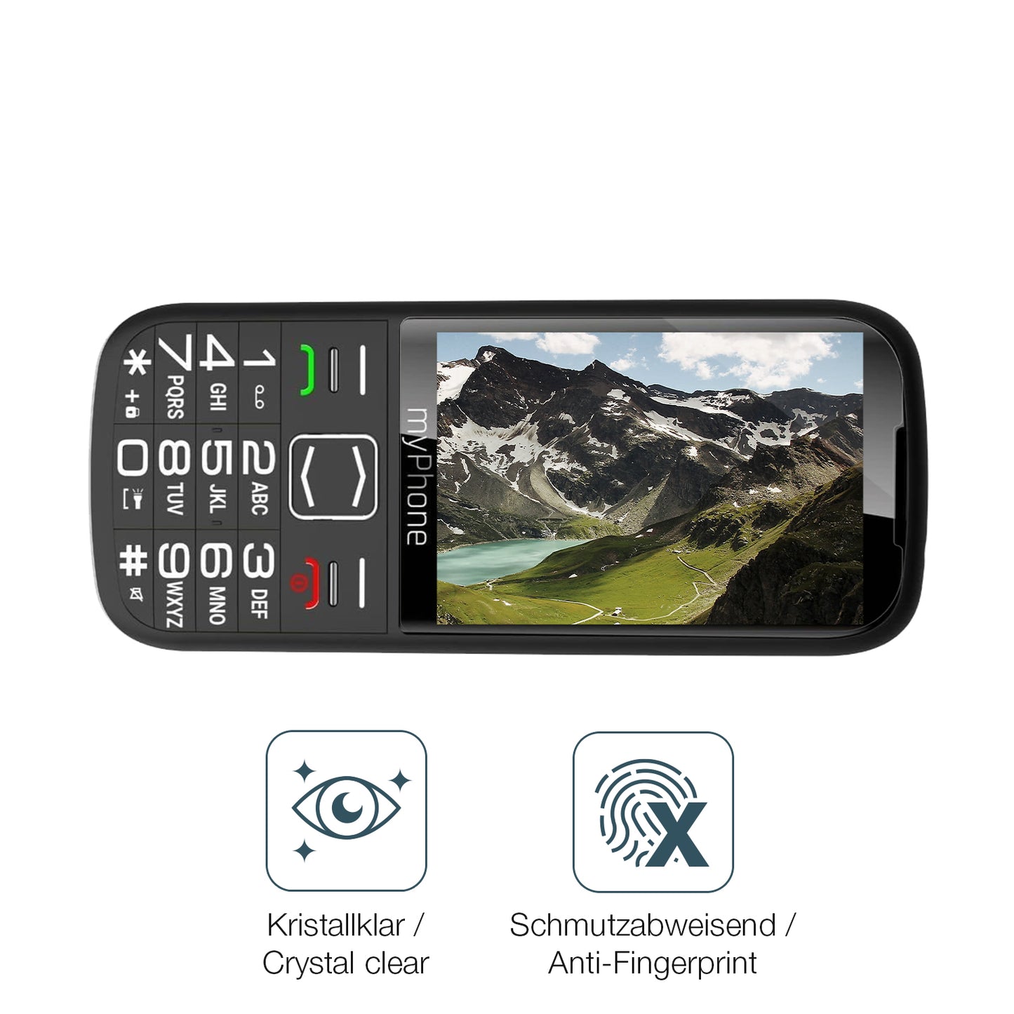 2x 9H Schutzfolie für myPhone Harmony LTE Panzerfolie