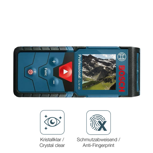 Flexible TPU-Folie passend zugeschnitten für Bosch Professional Laser GLM 40, vollständige Abdeckung