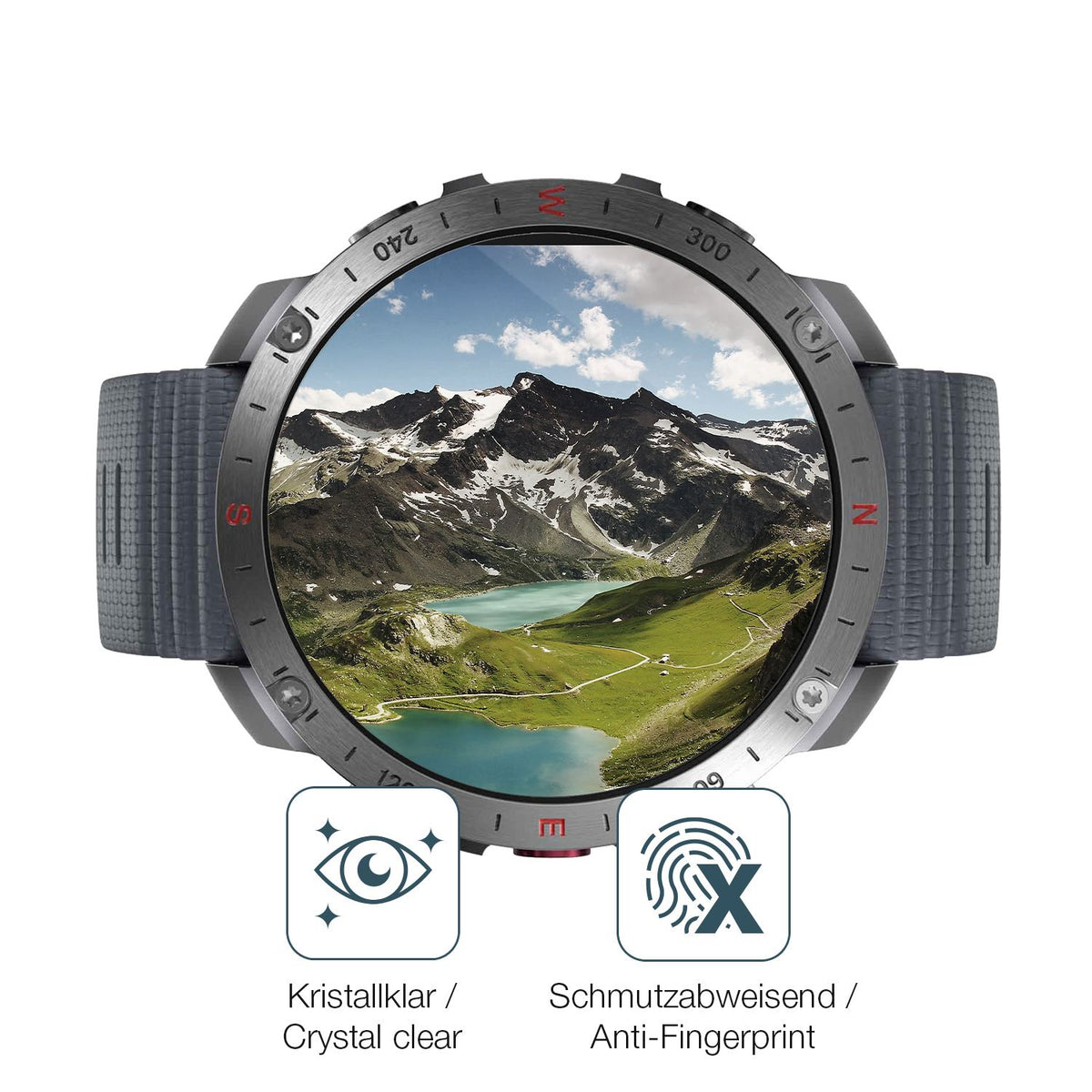 Flexible TPU-Folie passend zugeschnitten für Polar Grit X2, vollständige Abdeckung