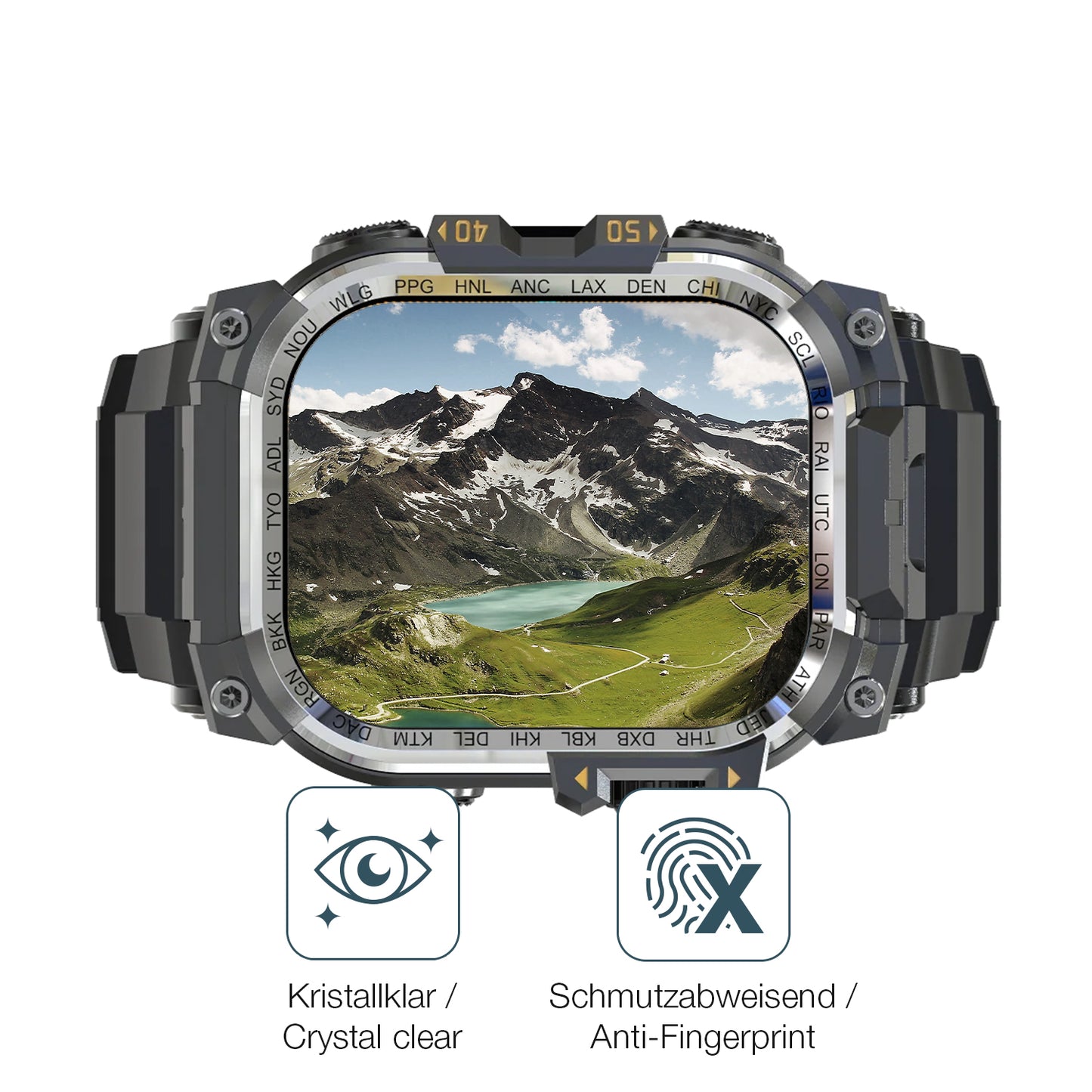Flexible TPU-Folie passend zugeschnitten für Rollme Hero X, vollständige Abdeckung
