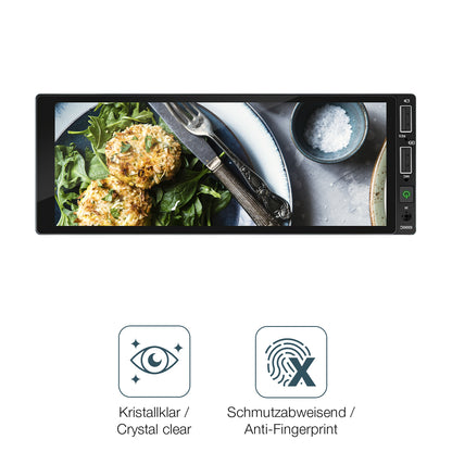 2x 9H Schutzfolie für Hikity Carplay 6.86 Zoll Panzerfolie