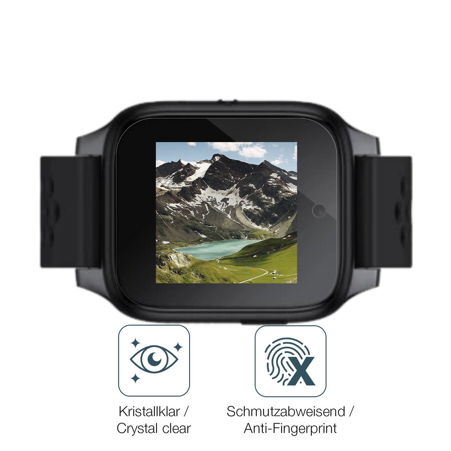 Flexible TPU-Folie passend zugeschnitten für Family Watch MT46, vollständige Abdeckung