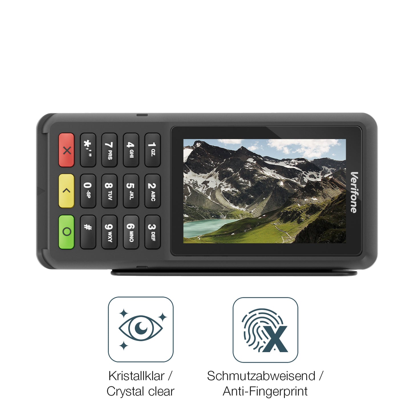 4x Schutzfolie klar für Adyen P400 Plus Display-Schutzfolie