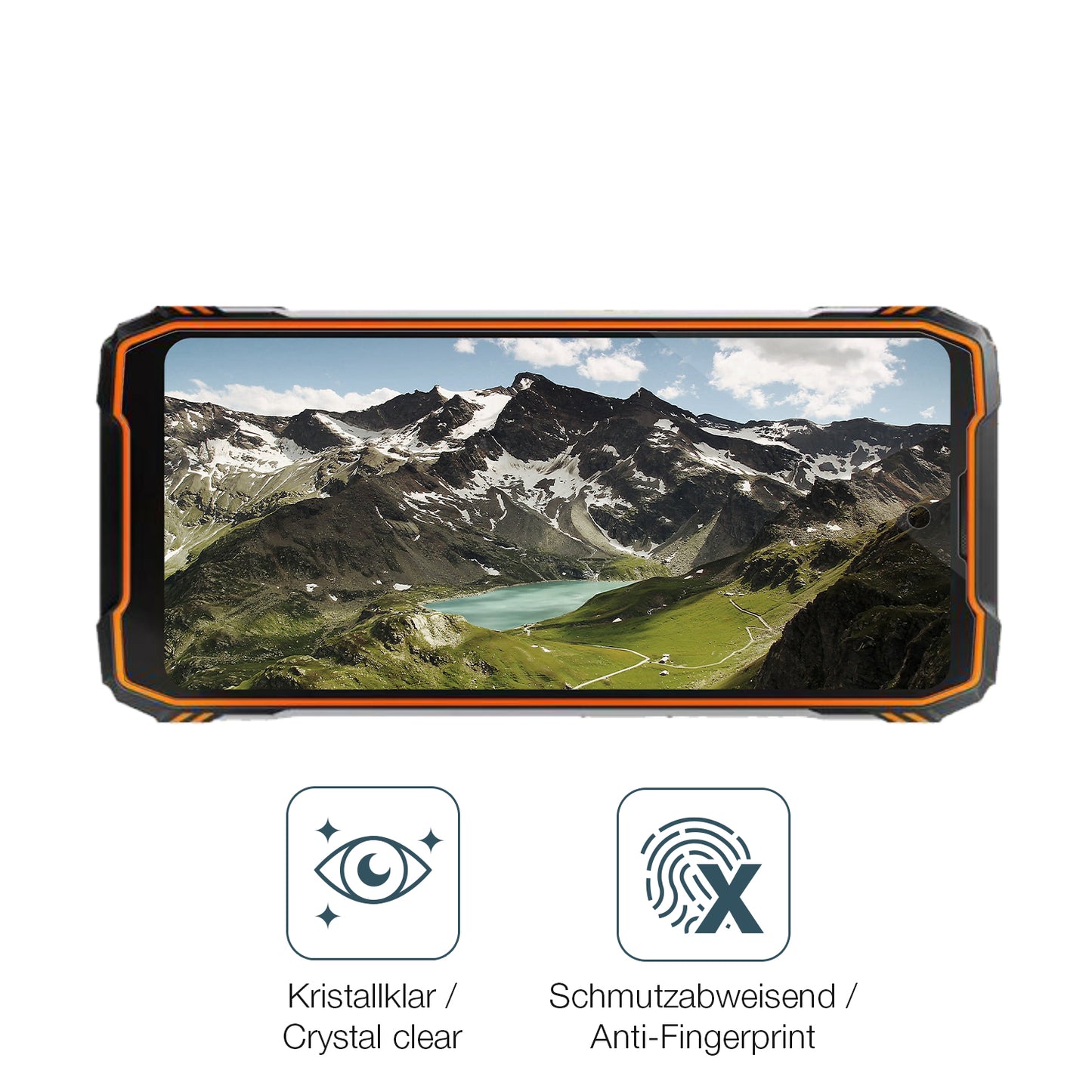 4x Schutzfolie klar für Blackview Oscal Tank 1 Display-Schutzfolie