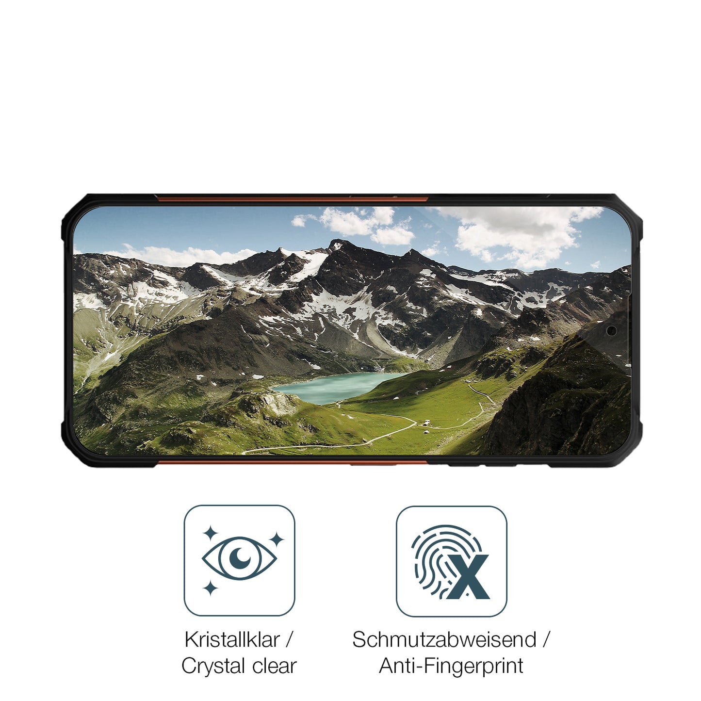2x 9H Schutzfolie für Hammer Construction 2 5G Panzerfolie