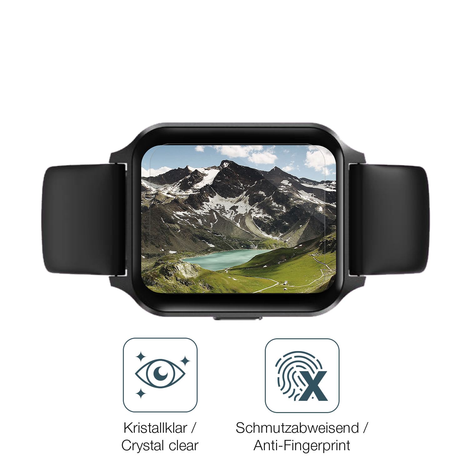 Flexible TPU-Folie passend zugeschnitten für Touchelex 1,52 Zoll Smartwatch, vollständige Abdeckung