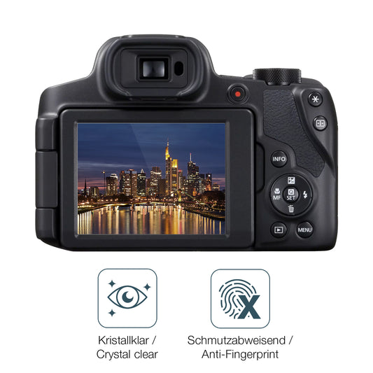 Flexible TPU-Folie passend zugeschnitten für Canon Powershot SX70 HS, vollständige Abdeckung