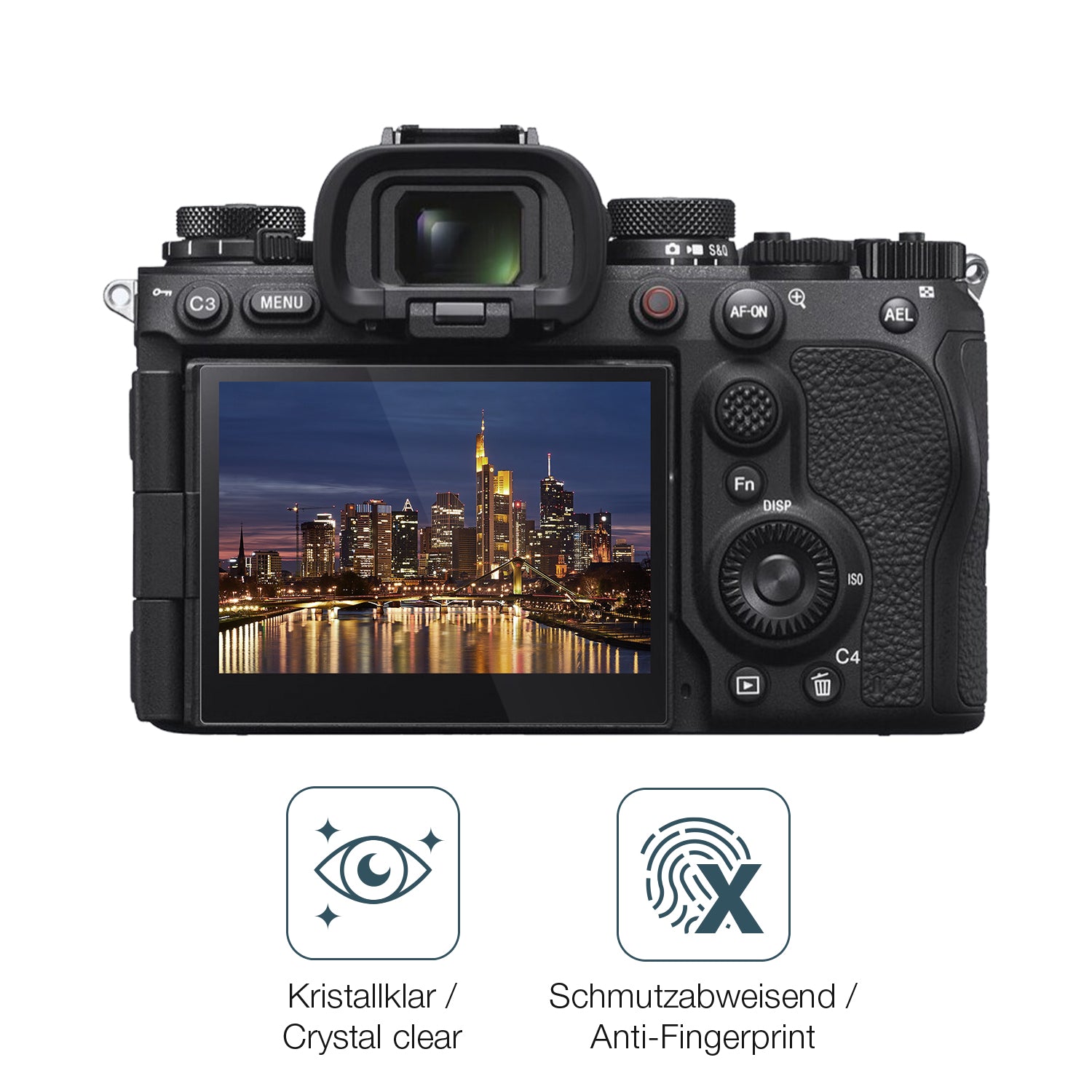 Flexible TPU-Folie passend zugeschnitten für Sony Alpha 9 III, vollständige Abdeckung