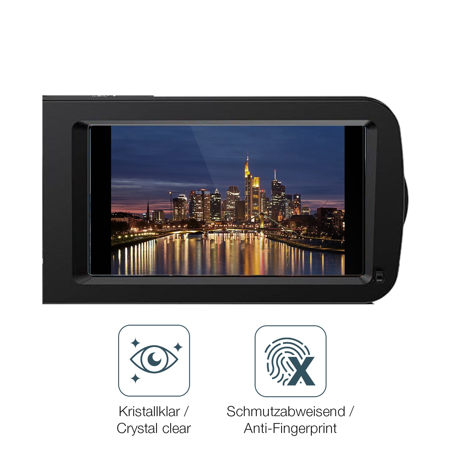 Flexible TPU-Folie passend zugeschnitten für CAMKORY 3051 Camcorder, vollständige Abdeckung