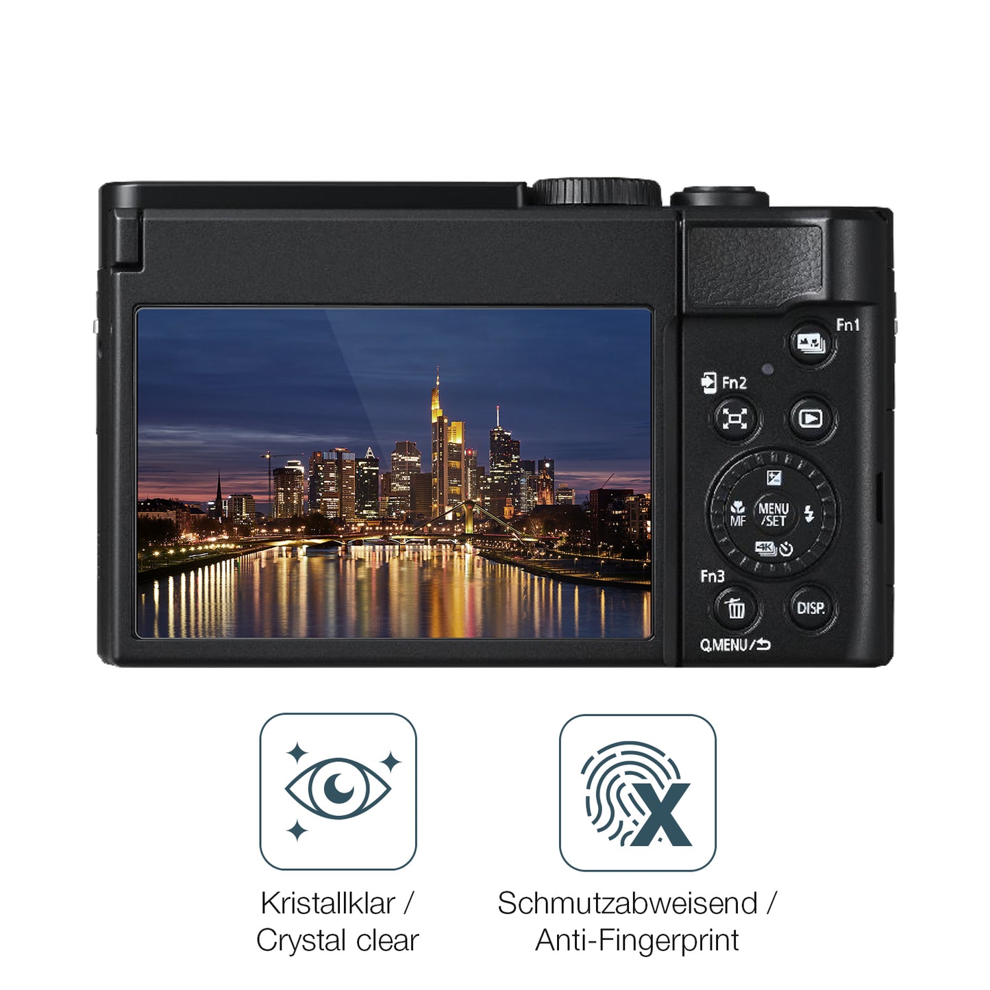 Flexible TPU-Folie passend zugeschnitten für Panasonic Lumix DC-TZ99E, vollständige Abdeckung