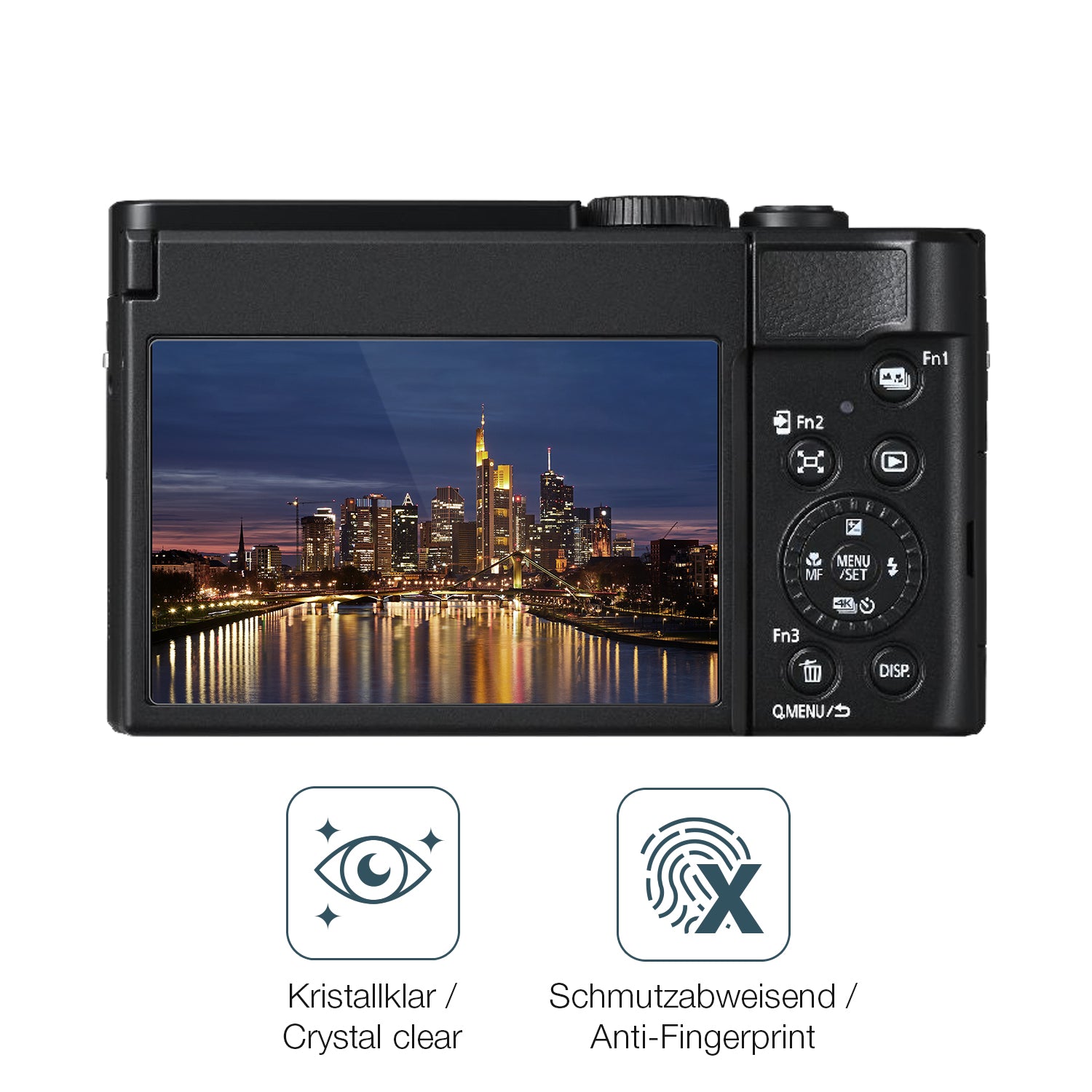 Flexible TPU-Folie passend zugeschnitten für Panasonic Lumix DC-TZ99E, vollständige Abdeckung